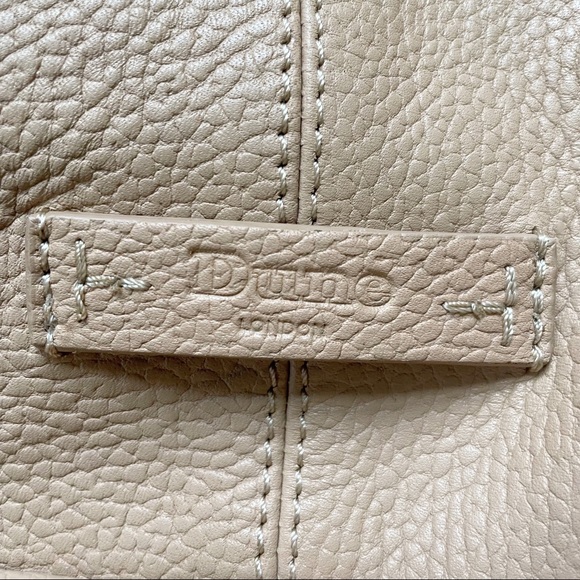 Dune London Dashiing Camel Leather Seam Detail Slouch Bag - Picture 5 of 12